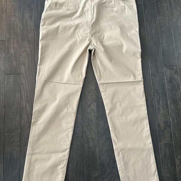 Galaxy by Harvic Men's Stretch Beige Chino Pants 38 x 30 *NWT* - Picture 6 of 16
